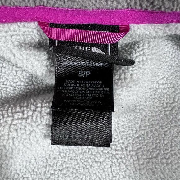 The North Face Full Zip Grey Two Tone Fleece Jacket Women's S/P - Picture 7 of 9